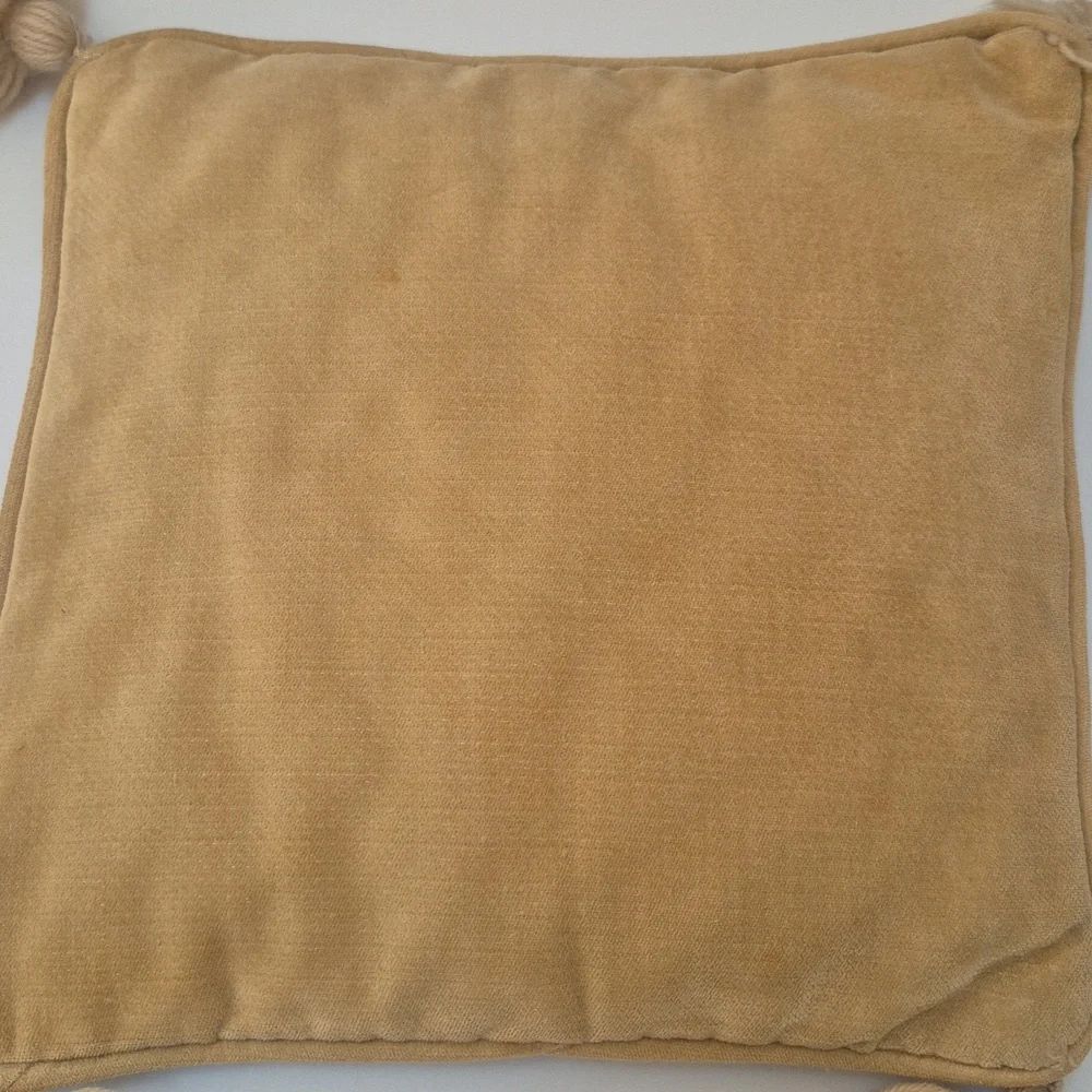 Vintage Airedale Terroir Dog Blue Needlepoint Pillow with Tassels Antique - Picture 2 of 6